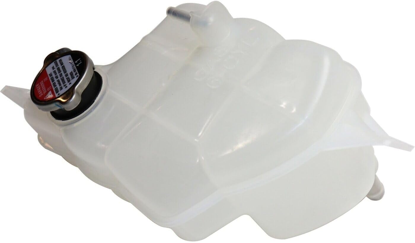 Front Coolant Reservoir Radiator Spare Tank With Cap Direct Replacement Compatible With 2007-2010 Chrysler Sebring / 2008-2014 Dodge Avenger CH3014148 5058511AE-PFM