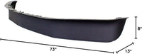 Front Bumper Lower Valance Spoiler Textured Direct Replacement Compatible With 2008-2010 Ford F-250 F-350 Super Duty FO1093116 8C3Z17626B