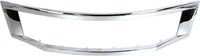 Front Bumper Cover Primed + Grille Primed Shell & Insert with Chrome Molding Direct Replacement Compatible with 2008-2010 Honda Accord