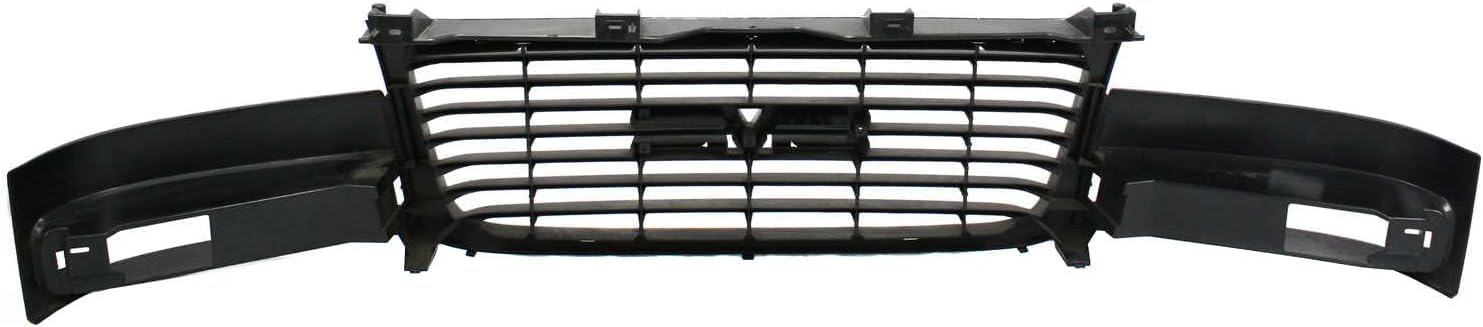 Front Grille Chrome Shell/Painted Black Insert Direct Replacement Compatible With 2003-2023 GMC Savana 1500 2500 3500 GM1200532 84689071