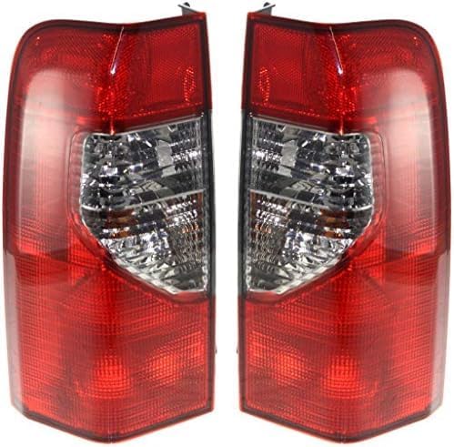 Set Of 2 Tail Light Assembly Plastic Left Driver & Right Passenger Side Direct Replacement Compatible With 2000-2001 Nissan Xterra NI2801144 NI2800144 265507Z025 265557Z025