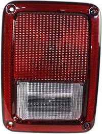 Set Of 2 Tail Light Assembly Plastic Left Driver & Right Passenger Side Direct Replacement Compatible With 2007-2017 Jeep Wrangler / 2018 JK CH2801177 CH2800177 55077890AH 55077891AH