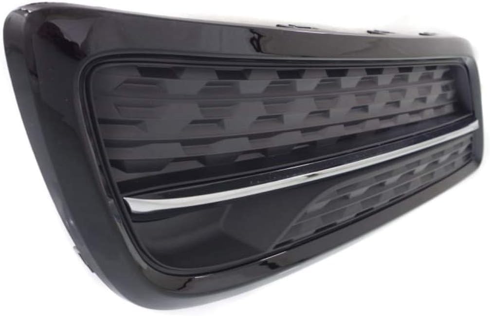 Front Fog Light Cover Painted Black And Chrome Direct Replacement Compatible With 2014-2016 Acura MDX AC1038105 71107TZ5A01
