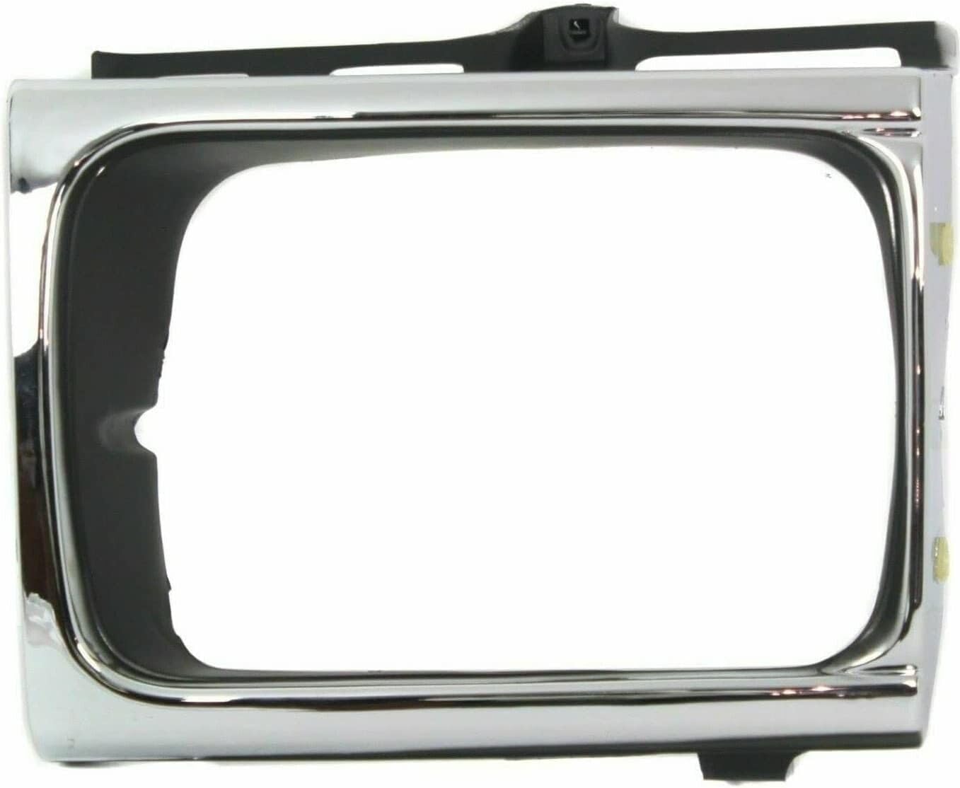 Front Grille Chrome Shell Black Insert + Lower Valance Primed + Head Light Door Bezel Left Driver & Right Passenger Side Direct Replacement Compatible With 1992-1995 Toyota Pickup