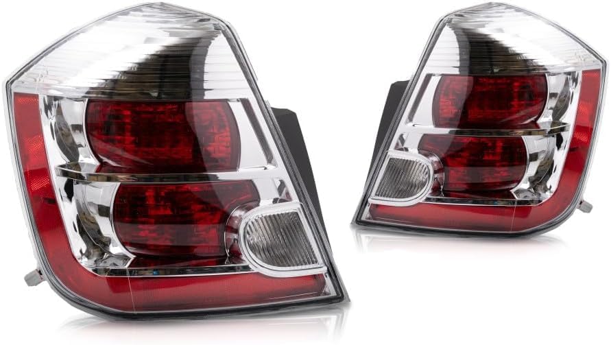 Set Of 2 Tail Light Assembly Right Passenger & Left Driver Side Direct Replacement Compatible With 2007-2009 Nissan Sentra NI2819114 NI2818114 26550ET00B 26555ET00B