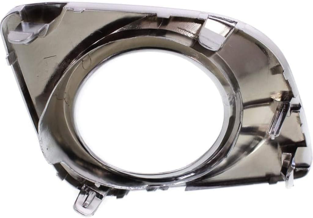 Set Of 2 Front Fog Light Molding Chrome Left Driver & Right Passenger Side Direct Replacement Compatible With 2009-2012 Toyota Venza TO1039133 TO1038133 521270T010 521280T010