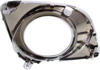 Set Of 2 Front Fog Light Molding Chrome Left Driver & Right Passenger Side Direct Replacement Compatible With 2009-2012 Toyota Venza TO1039133 TO1038133 521270T010 521280T010