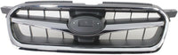 Front Grille Chrome Shell with Black Insert Direct Replacement Compatible With 2008-2009 Subaru Legacy SU1200138 91121AG20A