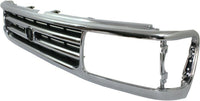 Front Grille Assembly Chrome Shell With Primed Insert Plastic Direct Replacement Compatible With 1993-1998 Toyota T100 TO1200192 5311134021