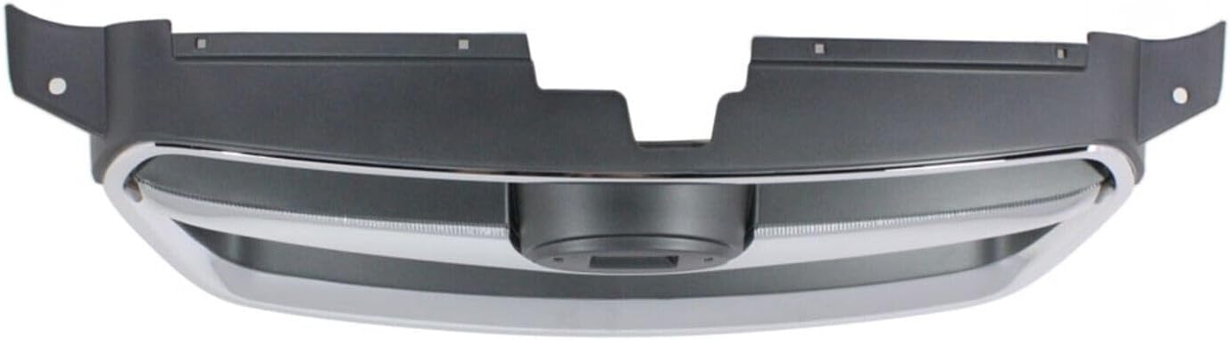 Front Grille Chrome Shell with Black Insert Direct Replacement Compatible With 2008-2009 Subaru Legacy SU1200138 91121AG20A