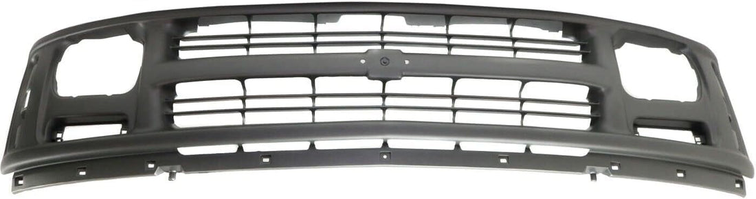 Front Grille Painted Gray Shell And Insert with Sealed Beam Headlight Without Emblem Direct Replacement Compatible With 1996-2002 Chevrolet Express 1500 2500 3500 GM1200384 15037241