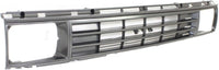 Front Grille Painted Silver Shell with Black Insert Direct Replacement Compatible With 1987-1988 Toyota Pickup TO1200108 5310089118
