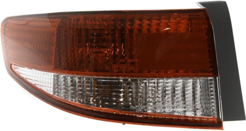 Tail Light Outer Assembly Left Driver Side Direct Replacement Compatible With 2003-2004 Honda Accord 33551SDAA01-PFM