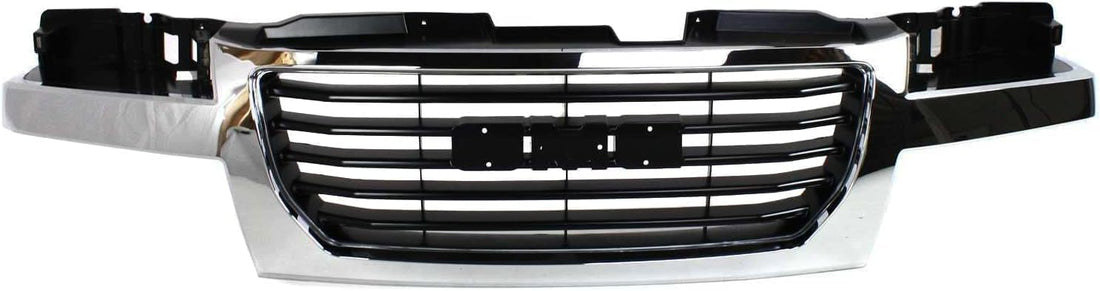 Front Grille Chrome Shell/Black Insert Direct Replacement Compatible With 2004-2012 GMC Canyon GM1200530 12335793