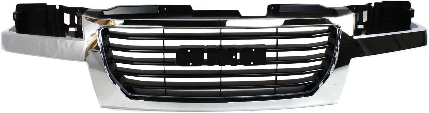 Front Grille Chrome Shell/Black Insert Direct Replacement Compatible With 2004-2012 GMC Canyon GM1200530 12335793