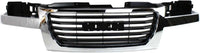 Front Grille Chrome Shell/Black Insert Direct Replacement Compatible With 2004-2012 GMC Canyon GM1200530 12335793