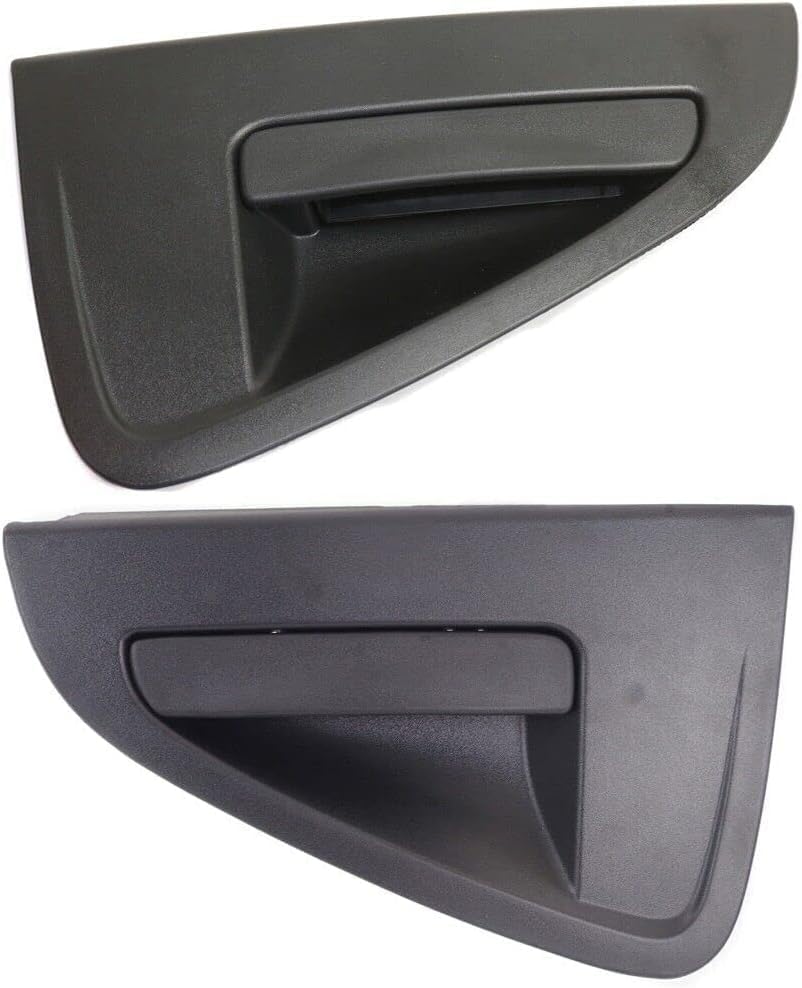 Set of 2 Rear Exterior Door Handles Textured Plastic Right Passenger & Left Driver Side Direct Replacement Compatible with 2013-2015 Chevrolet Spark 95987921 95987920