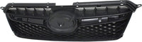 Front Grille Black Shell and Insert + Moldings Center & Surround Chrome Plastic Direct Replacement Compatible With Subaru XV Crosstrek 2013-2015 SU1200151 SU1210100 SU1202100
