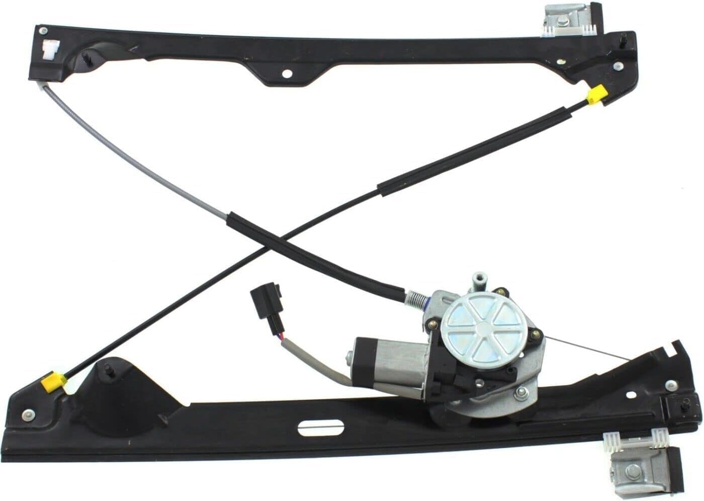 Rear Power Window Regulators With Motor Left Driver Side Direct Replacement Compatible With 2007-2013 Chevrolet Silverado & GMC Sierra 1500/2007-2014 2500HD 3500HD GM1550129