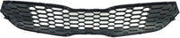 Front Grille Chrome Shell With Gray Insert Direct Replacement Compatible With 2014-2016 Kia Forte / 2014-2016 Kia Forte5 KI1200156 86350A7500