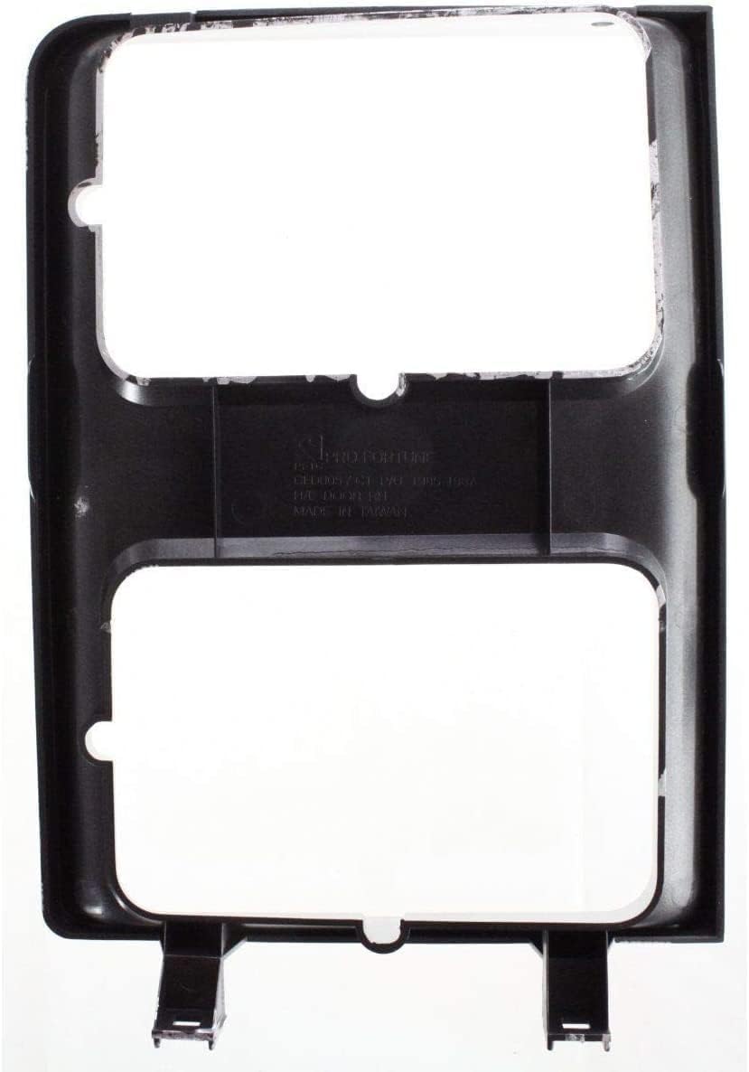 Front Head Light Door Bezel With Dual Headlamps Right Passenger Side Direct Replacement Compatible With 1985-1986 Chevrolet/GMC C/K Series / 1987-1988 R/V Series GM2513126