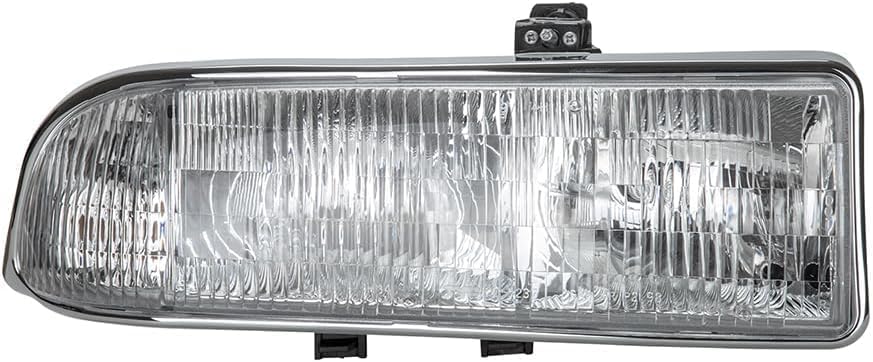 Front Head Light Right Passenger Side Direct Replacement Compatible With 1998-2005 Chevrolet Blazer / 1988-2004 S10 GM2503172 16526218