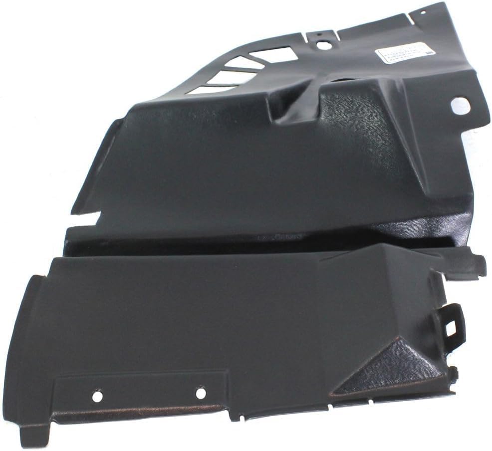 Front Section Fender Liner Right Passenger Side Direct Replacement Compatible With 1996-2002 Mercedes Benz SL-Class MB1251114 1298841235
