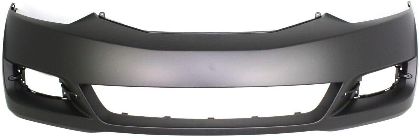 Front Bumper Cover Primed + Upper Grille Textured Shell & Insert Direct Replacement Compatible With 2009-2011 Honda Civic HO1000262 HO1200199 04711SVAA80ZZ 71121SVAA50