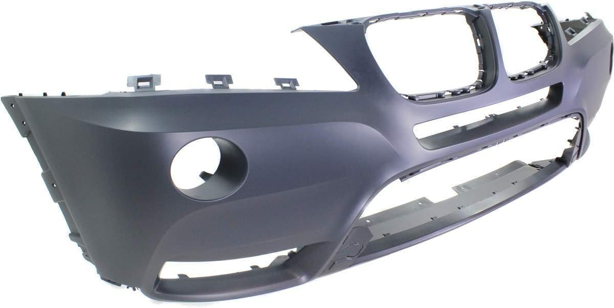 Front Bumper Cover Primed Direct Replacement Compatible With 2011-2014 BMW X3 BM1000252 51117210451