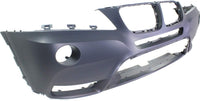 Front Bumper Cover Primed Direct Replacement Compatible With 2011-2014 BMW X3 BM1000252 51117210451
