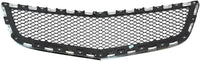 Front Bumper Grille Chrome Shell With Painted Black Insert Direct Replacement Compatible With 2009-2012 Chevrolet Traverse GM1036120 20756061