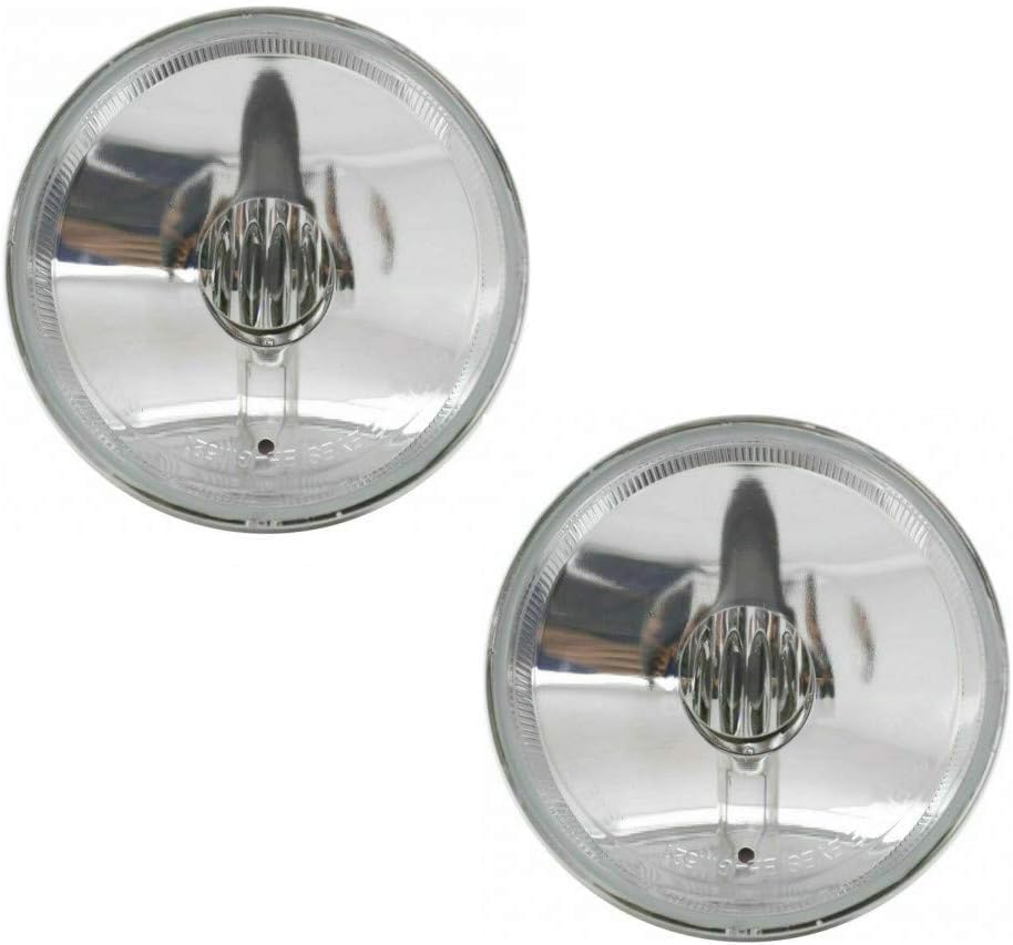 Set of 2 Front Fog Light Assembly Right Passenger & Left Driver Side Direct Replacement Compatible With 2001-2006 Chevrolet Tahoe GM2592143 15770014