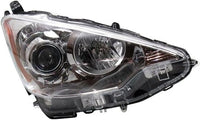 Set Of 2 Front Headlight Assembly Halogen Right Passenger & Left Driver Side Direct Replacement Compatible With 2012-2014 Toyota Prius C TO2503214 TO2502214 8111052E81 8115052E81