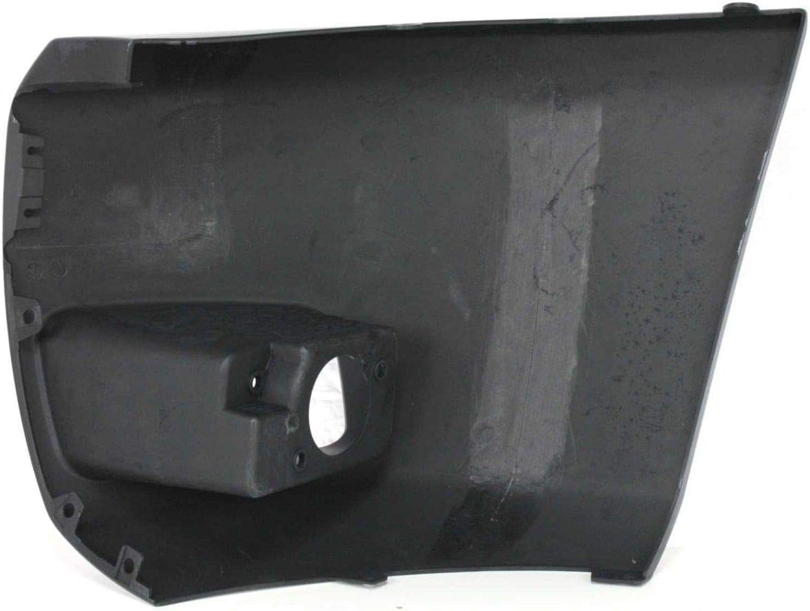 Front Bumper End Cap Primed Right Passenger Side Direct Replacement Compatible With 2007-2013 Chevrolet Silverado 1500 GM1005147 15891682