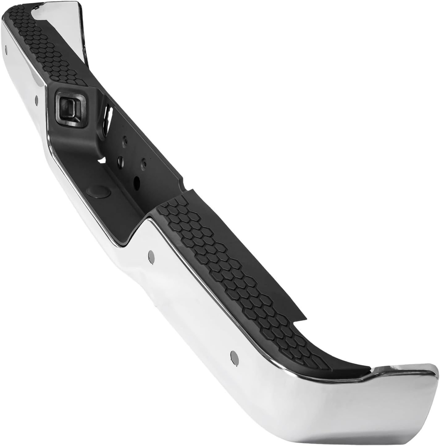 Rear Bumper Chrome Steel With Pad Provision/Without Mounting Bracket Direct Replacement Compatible With 2009-2018 Dodge Ram 1500/2010-2012 2500/3500 CH1103122 68049769AB-PFM