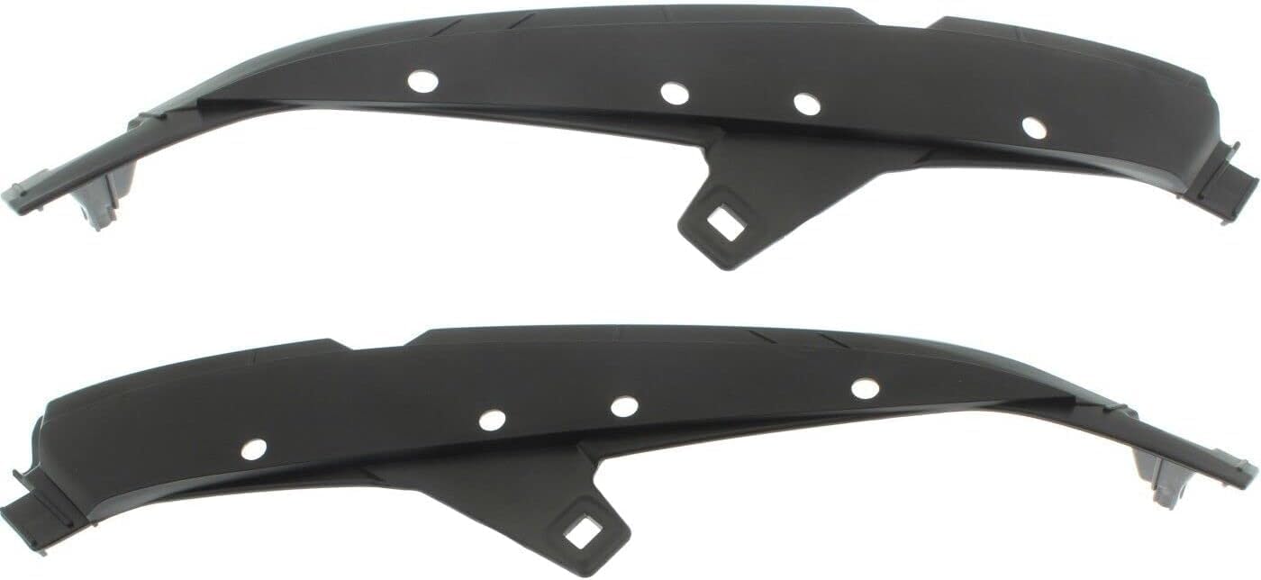 Set Of 2 Front Bumper Bracket Plastic Left Driver & Right Passenger Side Direct Replacement Compatible With 2016-2019 Lexus RX350 / RX450h LX1043115 LX1042115 521150E080 521160E060