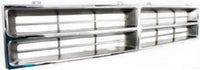 Front Grille Chrome Insert Direct Replacement Compatible With 1986-1990 Dodge Full Size Pickup CH1200103 4249802