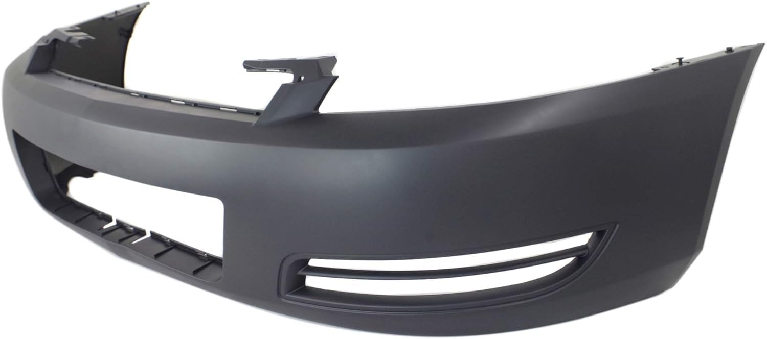 Front Bumper Cover Primed Without Fog Light Holes Direct Replacement Compatible With 2006-2013 Chevrolet Impala / 2014-2016 Limited GM1000763 89025047