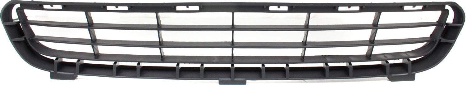 Front Bumper Cover Primed + Upper Grille Black Shell & Insert + Lower Textured Direct Replacement Compatible With 2007-2009 Toyota Camry TO1036103 TO1000329 TO1200288 5311206010