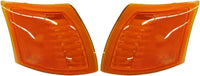 Set Of 2 Front Marker Lamp Lens And Housing Left Driver & Right Passenger Side Direct Replacement Compatible With 2002-2005 Saturn Vue GM2551188 GM2550188 22700025 22700024