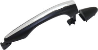 Front Exterior Door Handle + Cover Primed Right Passenger Side with Chrome Trim Without Keyhole Direct Replacement Compatible with 2012-2015 Kia Optima 826514C010-PFM 826622T000