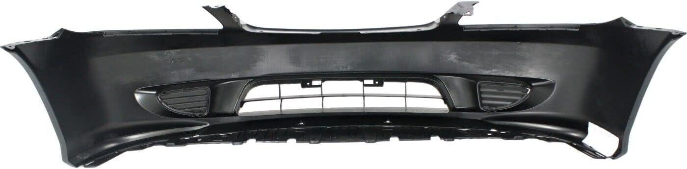 Front Bumper Cover Primed + Grille Painted Black Shell & Insert Direct Replacement Compatible With 2004-2005 Honda Civic HO1000216 HO1200164 04711S5AA91ZZ 71122S5AA00ZB