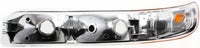 Front Park Light Lens And Housing Left Driver Side Direct Replacement Compatible With 1999-2002 Chevrolet Silverado / 2000-2006 Tahoe GM2520173 15199558