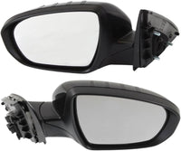 Set Of 2 Front Power Mirrors Manual Folding Non-Heated Primed Left Driver & Right Passenger Side Direct Replacement Compatible With 2011-2013 Kia Optima KI1320152 KI1321152 876202T110