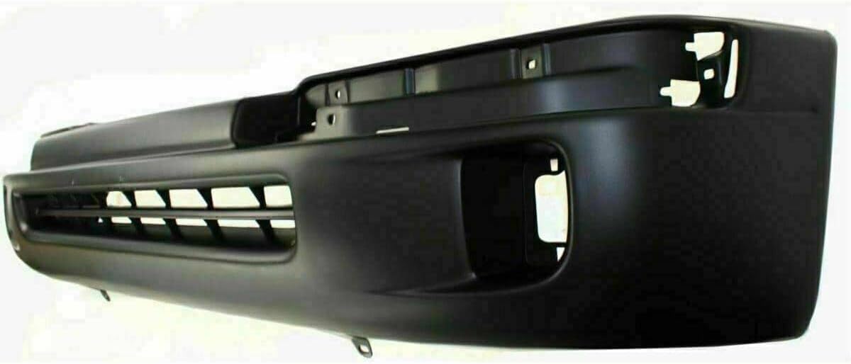 AUTOS PARTS PLUS Front Bumper Cover Textured + End Caps Chrome Trim + Signal Light Left Driver & Right Passenger Side Direct Replacement Compatible With 1998-2000 Toyota Tacoma TO1095189 TO1004165
