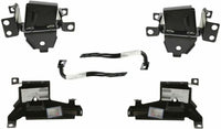 Front Bumper Steel + Upper Cover Primed + Lower Valance + Extension Textured + Bracket Set Of 6 Direct Replacement Compatible With GMC Sierra 1500 2007-2013 GM1014102 GM1015100