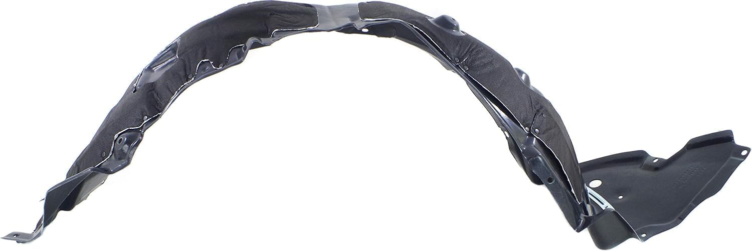 Front Fender Liner Left Driver Side Direct Replacement Compatible With 2009-2010 Lexus IS250 / IS350 LX1248115 5380653040