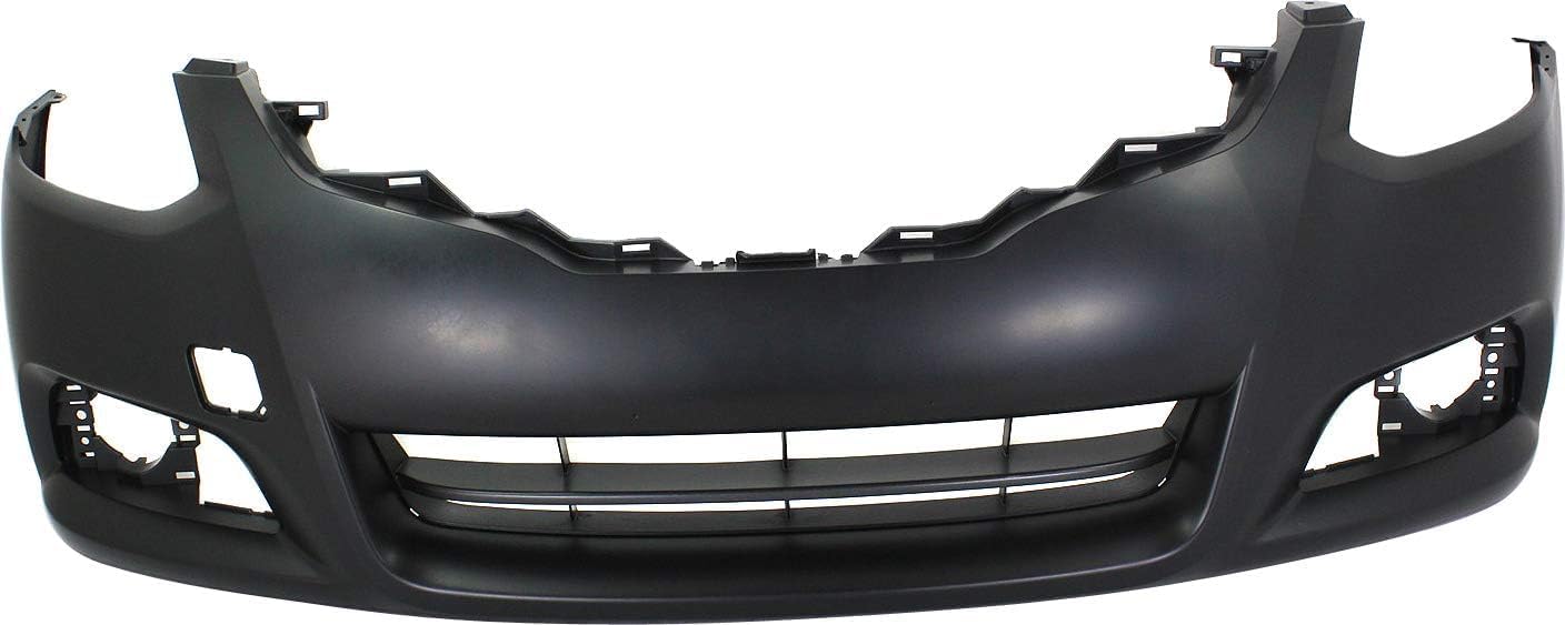 Front Bumper Cover Primed Plastic Direct Replacement Compatible With 2010-2013 Nissan Altima NI1000275 62022ZX10H