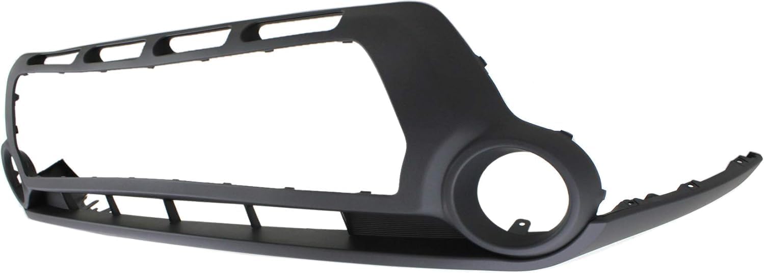 Front Bumper Cover Lower + Center Grille Textured Direct Replacement Compatible With 2014-2016 Kia Soul KI1015104 KI1036119 86561B2000 86512B2000
