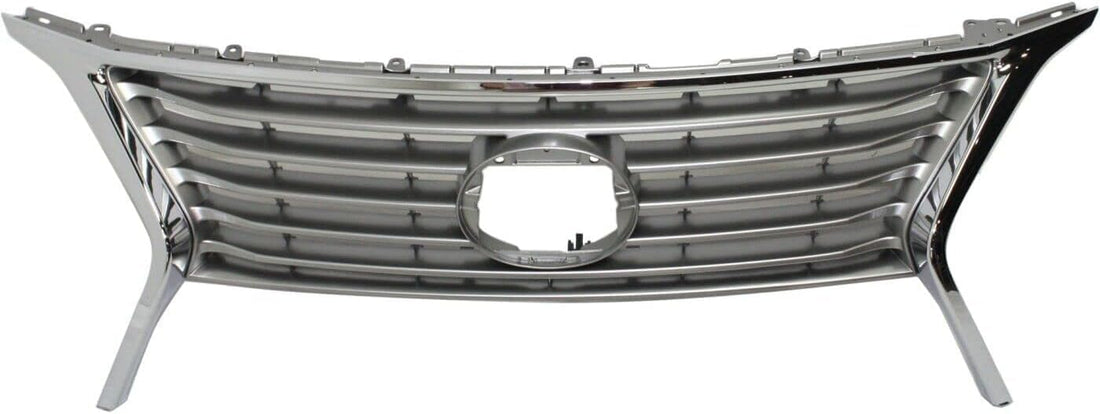 Front Grille Silver Shell & Insert Direct Replacement Compatible With 2013-2015 Lexus RX350 LX1200144 531010E140